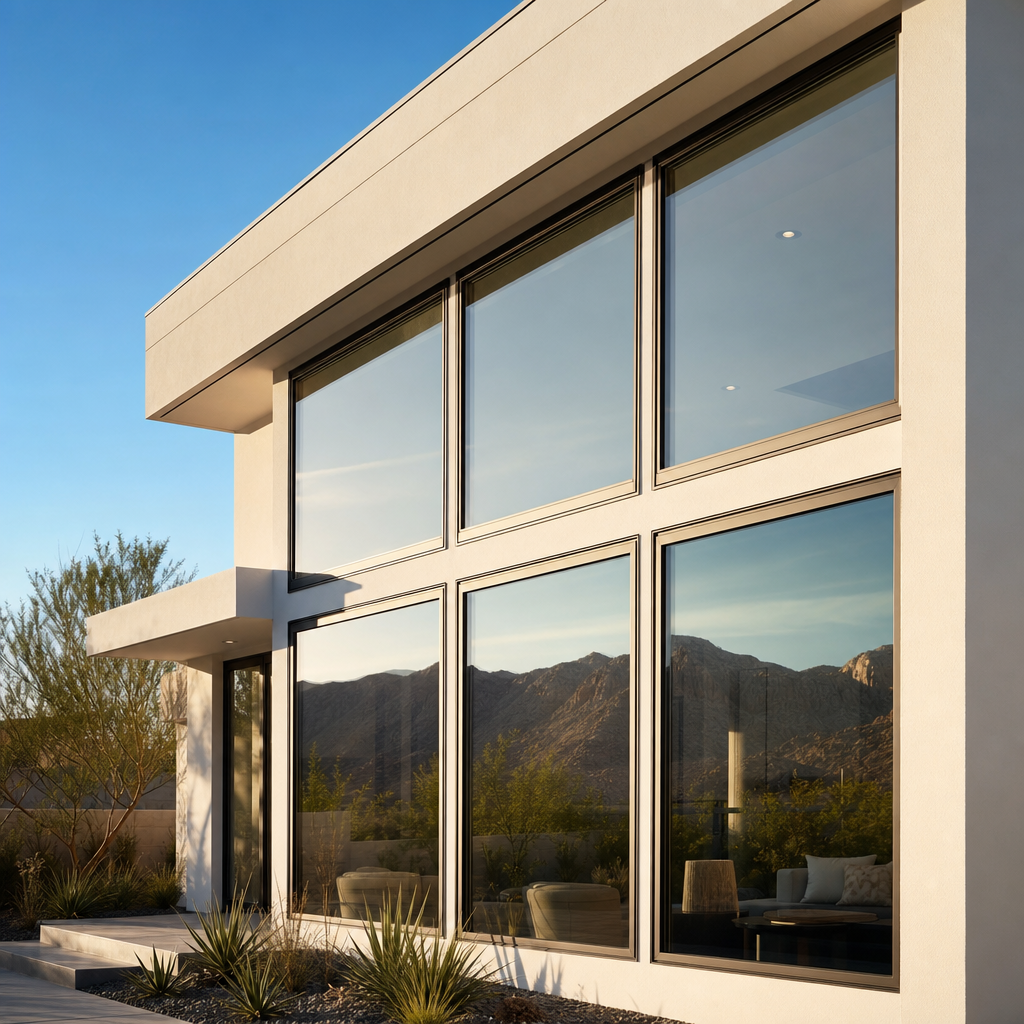 Premium aluminum window installation by Viewlux Windows And Doors Las Vegas